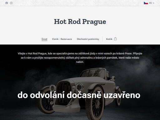 vítejte v hot rod prague, kde se specializujeme na zážitkové jízdy v mini vozech po krásné praze. připojte se k nám a prožijte nezapomenutelný zážitek plný adrenalinu a krásných památek, které naše město nabízí.