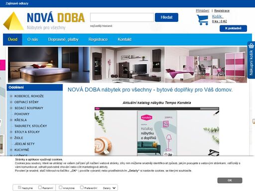 nová doba nábytek pro všechny - bytové doplňky pro váš domov.