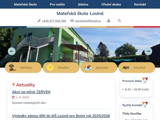 oficiální stránky obce losiná
