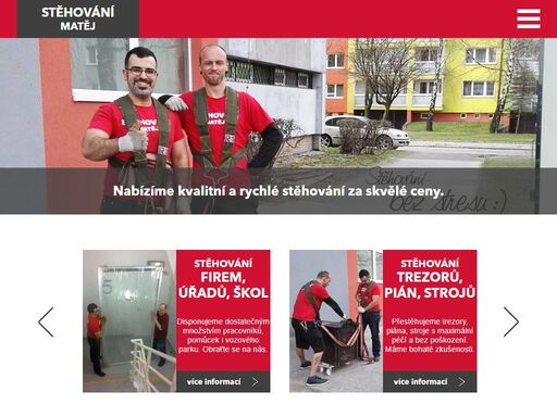 stěhování matěj nabízí rychlé a kvalitní stěhování v ostravě, karviné, havířově, frýdku-místku a okolních městech. realizujeme stěhování bytů, kanceláří. levná a osvědčená stěhovací firma! 