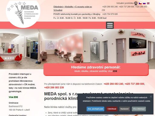 naše soukromé zdravotnické zařízení nabízí nejvyšší standart péče v oblasti gynekologie a porodnictví. 