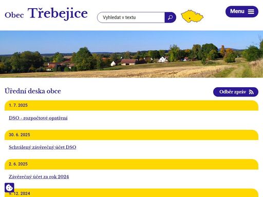obec třebějice se nachází v okrese tábor, kraj jihočeský.