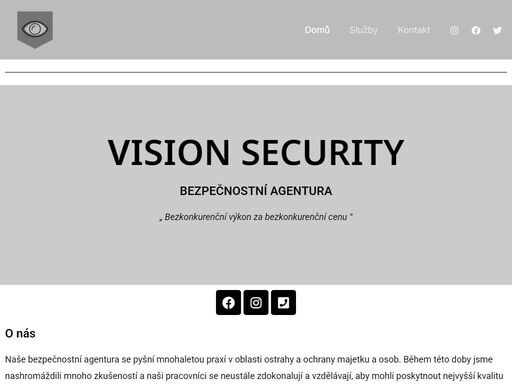 bezpečnostní agentura - „ bezkonkurenční výkon za bezkonkurenční cenu “