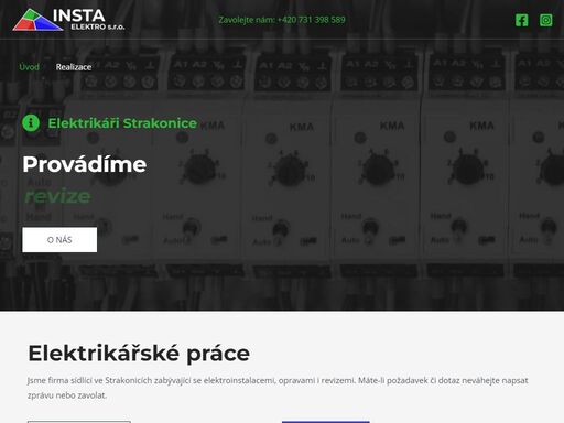 jsme firma sídlící ve strakonicích zabývající se elektroinstalacemi, opravami i revizemi. zařídíme kompletní služby.