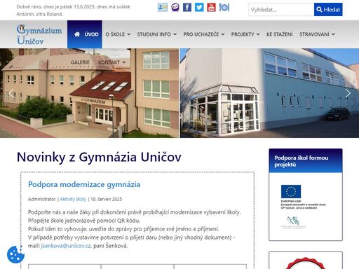 gymnázium uničov