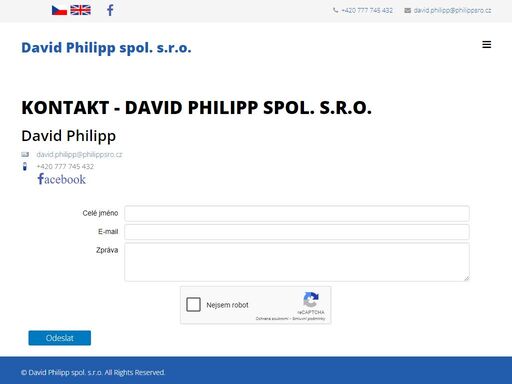 kontakt - david philipp s.r.o.