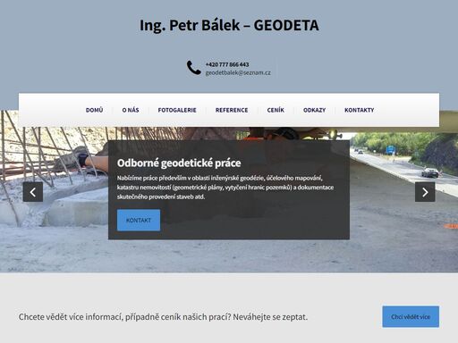 geodeta je firma zabývající se geodetickými pracemi, zeměměřičstvím a dalšími geologickými pracemi. máme bohaté reference a tým profesionálních geodetů.