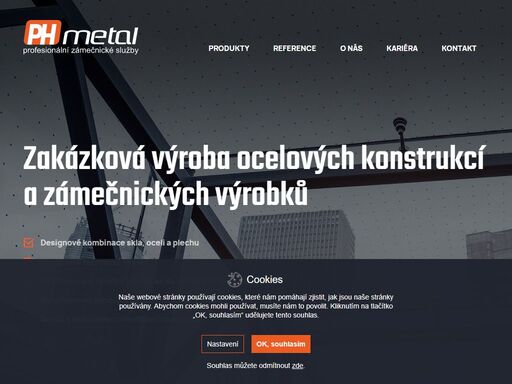 kompletní služby v oblasti zámečnické výroby a ocelových konstrukcí. designové kombinace skla a oceli. autorizovaný prodejce garážových vrat hörmann.