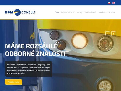 kpm consult, a.s. je společnost zaměřená na poskytování odborných konzultačních, inženýrských a koordinačních služeb v oblasti dopravy.