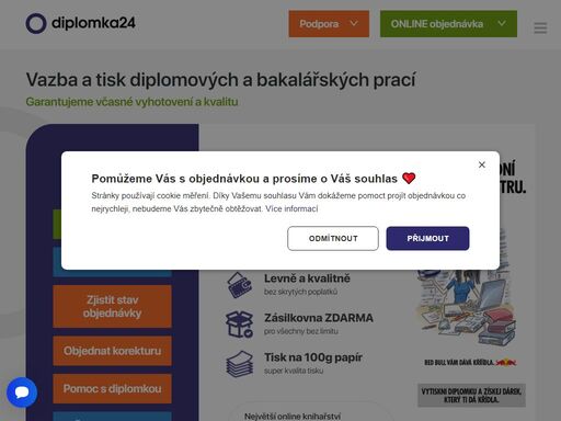 tisk a vazba diplomových, bakalářský prací od 149 kč. on-line objednávka. ukázky potisku desek. rychlý a levný tisk. garantujeme včasné vyhotovení a kvalitu.