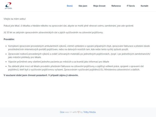 zpracování zdravotnických dat a jejich vyúčtování na zdravotní pojišťovny.