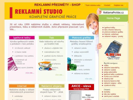 reklamaprovas.cz - kompletní grafické práce od návrhu po realizaci