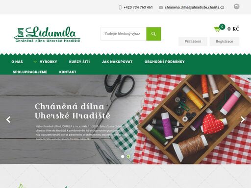 v e-shopu nabízíme výrobky naší dílny a v rámci obchodní činnosti také výrobky jiných chráněných dílen a nakupované zboží.