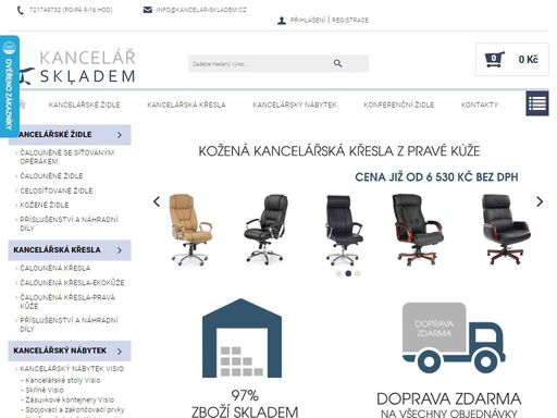kancelářský nábytek skladem se zárukou 5 let