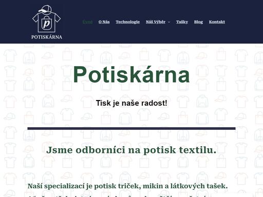 v potiskárně tiskneme na trička, mikiny i tašky pomocí sítotisku a digitálního tisku. díky těmto technologiím dokážeme nabídnout jak malonákladový potisk od 1 kusu, tak i větší série s nízkou cenou za kus. tiskneme pro firmy,reklamní agentury, školy, sportovní kluby, i jednotlivce. každou zakázku řešíme osobně a s důrazem na kvalitu. pokud si nejste jistí výběrem textilu nebo technologie, ozvěte se – rádi poradíme.