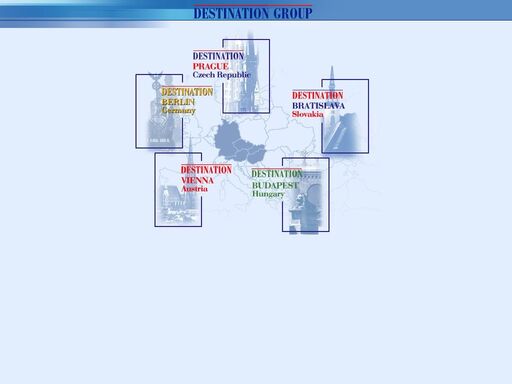destination group: destination praha - destination vienna - destination berlin - destination budapest - destination bratislava