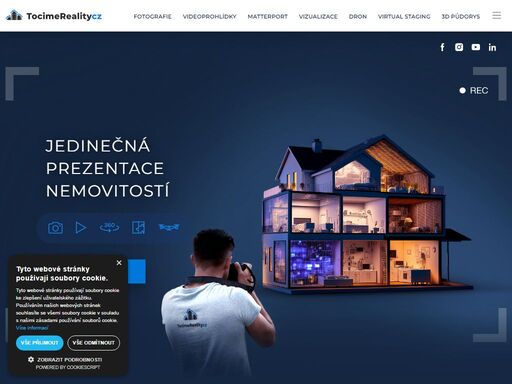 fotografie / videoprohlídky / dron / matterport / vizualizace / virtual staging / 3d půdorys - přijďte k nám pro profesionální prezentaci vaší nemovitosti.