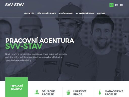 rozvíjející se společnost, která má široké portfolio podnikatelských aktiv se zaměřením na stavební, úklidové a zprostředkovatelské služby.