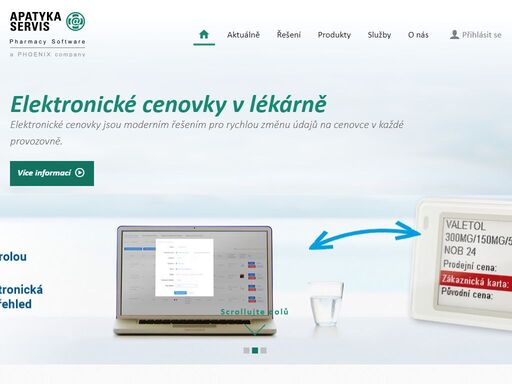 společnost apatyka servis poskytuje řešení, které je prověřené stovkami úspěšných realizací v rozmanitých podmínkách malých i velkých lékáren.