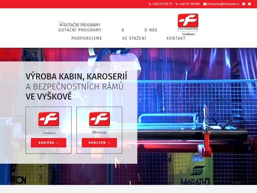 výroba kabin, karoserií a bezpečnostních rámů ve vyškově