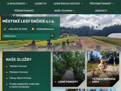 městské lesy dačice, s. r. o.