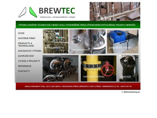 brewtec technologie - potravinářství - chemie