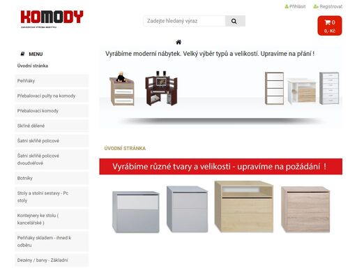 peřiňáky, peřináče, prádelníky - různé velikosti a dekory