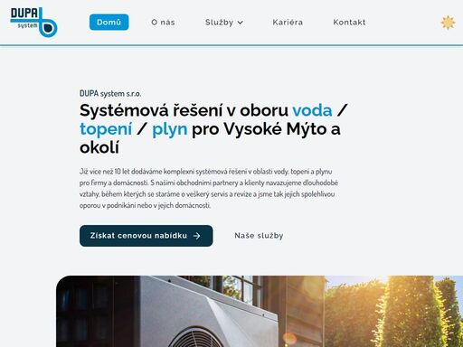 jsme firma s bohatými zkušenostmi v oboru voda / topení / plyn. dodáváme komplexní systémová řešení pro firmy i domácnosti včetně kompletního servisu a revizí.