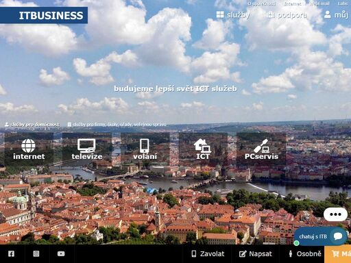 poskytovatel služeb ict - připojení k internetu (bezdrátové, radio, dsl, lte), hlasové služby (voip, gsm), servis pc, sítě, chytrá domácnost loxone, wifihome řešeni, praha, mladá boleslav, mnichovo hradiště, turnov, liberec