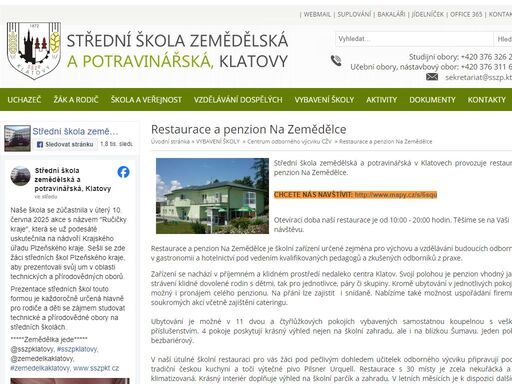 střední škola, studijní, učební obory, zemědělství, venkov, veřejná správa, potravinářství, gastronomie, celoživotní vzdělávání