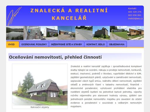 znalecká a realitní kancelář, ocenění, oceňování, posudek, posudky, znalecký posudek, nákup nemovitostí, prodej nemovitostí, nemovitosti