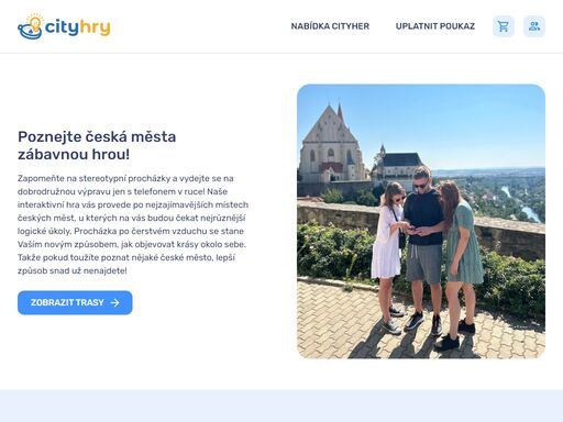 zapomeňte na nudné procházky! cityhry promění česká města v dobrodružství plné šifer, příběhů a obdivuhodných míst. vezměte chytrý telefon, přátele, rodinu nebo kolegy a vydejte se vstříc novým zážitkům!