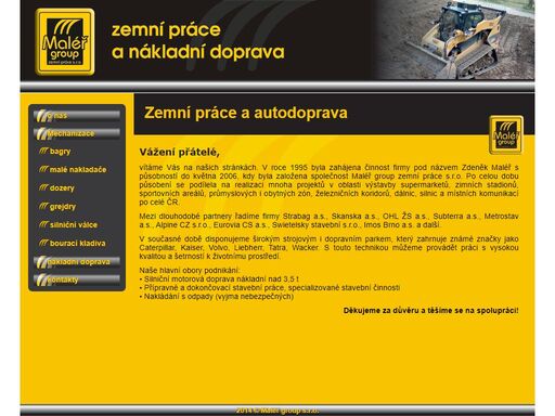 maléř - zemní práce a nákladní doprava