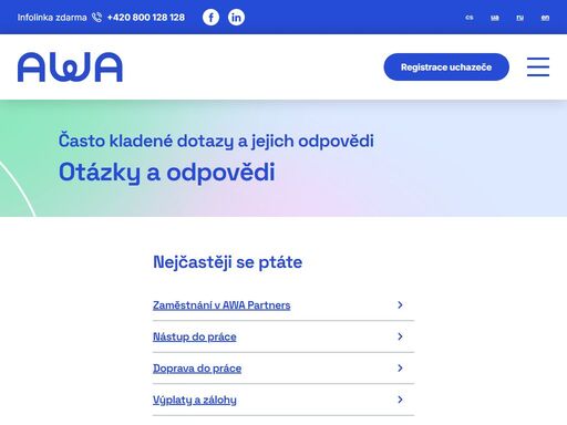 potřebujete nové pracovníky do svého podniku? v awa pomáháme zaměstnavatelům už víc jak 20 let s recruitmentem i náborem zaměstnanců.