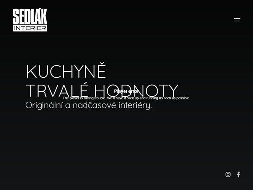 sedlák interier je specialista na luxusní kuchyně a interiéry. návrhy a realizace kuchyní či bytových interiérů charakterizuje kvalita materiálů, design a ...