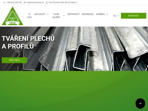 sempra děčín nabízí špičkové žárové zinkování a strojírenskou výrobu od roku 1916. certifikace iso 9001 zaručuje vysokou kvalitu a spolehlivost služeb.