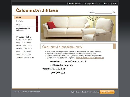 čalounictví jihlava a okolí. čalounictví votava a václavek provádí opravy veškerého čalouněného nábytku. výrobu plachet z pvc a další.