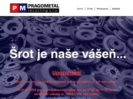pragometal recycling, výkup kovových odpadů, zberné dvory, rychla platba, vysoke ceny, 