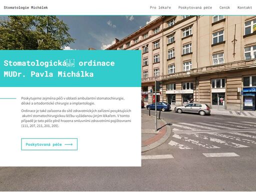 poskytujeme zejména péči  v oblasti ambulantní stomatochirurgie, děské a ortodontické chirurgie a implantologie.