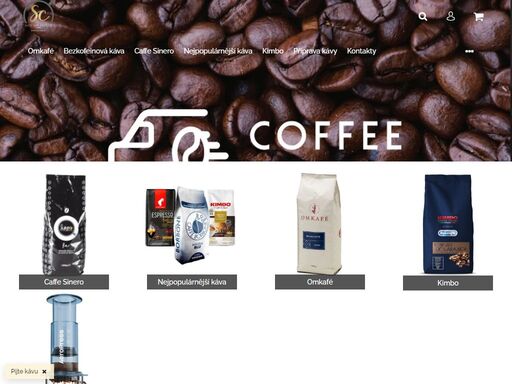 sicilská značka caffé sinero představuje originální tradiční kávu vyznačující se silnou plnou chutí s přívlastkem hořké čokolády.
