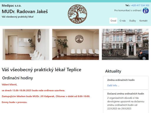 mudr. radovan jakeš - samostatná ordinace teplice - praktický lékař pro dospělé