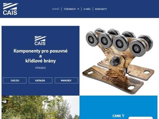 komponenty pro posuvné a křídlové brány