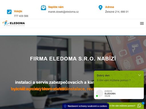 revize a montáže elektroinstalací, hromosvodů, ale také výškové práce a rizikové kácení stromů. to vše vám může firma eledoma nabídnout.