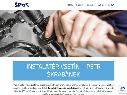 potřebujete instalatéra ze vsetína? obraťte se na instalatérství petr škrabánek, provádí kompletní instalatérské a topenářské práce, montáže solárních systémů pro ohřev vody. 