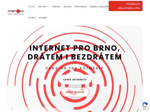internet pro brno drátem i bezdrátem. brnet.cz poslytovatel internetu, internetové televize a bezpečnostních kamer.