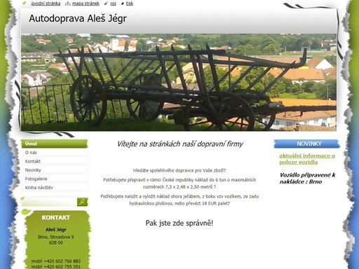 poskytujeme služby v oblasti vnitrostátní dopravy 18 eur o nosnosti 6 tun, s hydraulickým čelem o nosnosti do 2 tun, nakládka možná jeřábem - shrnovací střecha.
