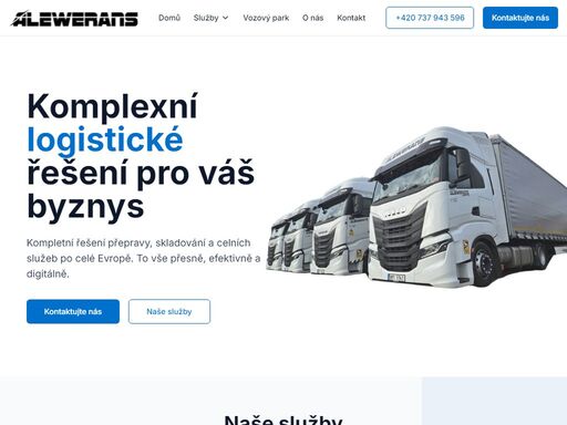alewerans poskytuje komplexní logistické služby včetně dopravy, spedice, skladování a celních služeb po celé evropě.