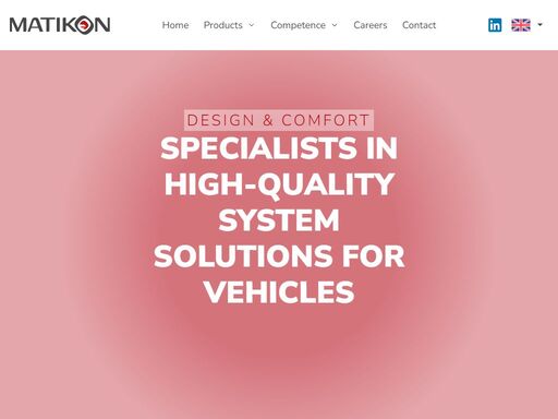 specialists in high-quality system solutions for vehicles