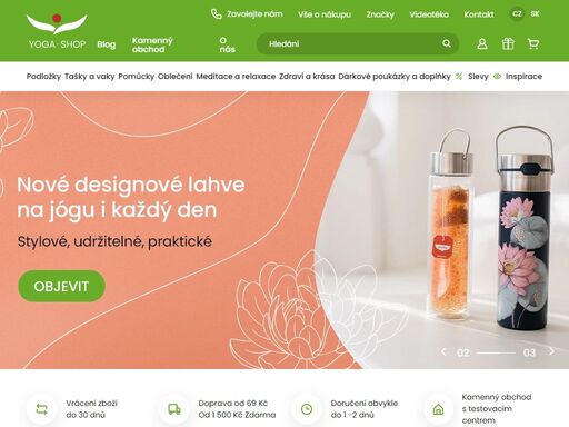 jógový obchod s velkým výběrem kvalitních jógamatek a pomůcek na jógu s možností osobního poradenství.