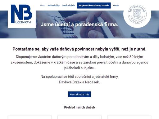 díky bohatým, více než 25 letým zkušenostem, dokážeme v krátkém čase a se zárukou převzít účetní a daňovou agendu jakéhokoli subjektu.